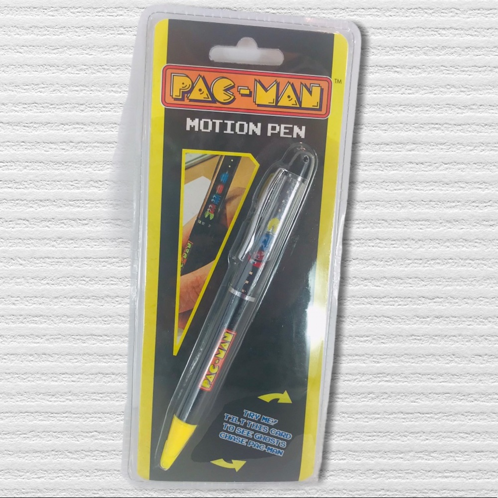 PAC-MAN Vintage Motion Black Ink Pen NIP